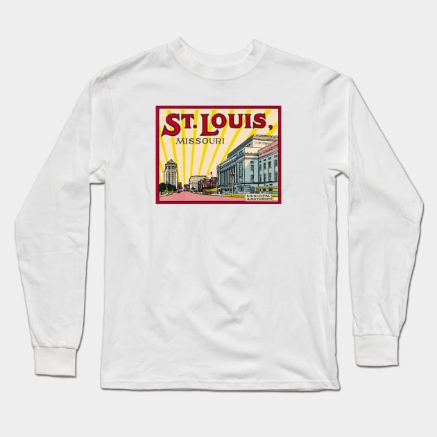 1935 St. Louis Missouri Long Sleeve T-Shirt by historicimage